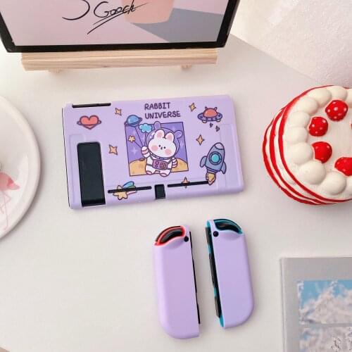 Universe Spaceman Bunny Cute Lovely Soft TPU Full Cover Switch Protective Case For Nintendo Switch