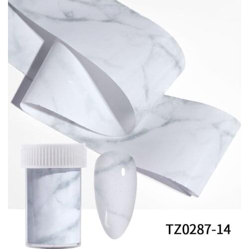 1 Box Marble Series Nail Art Transfer Sticker Paper Nail Art Decoration Sticker Pink Blue Foils Paper Nail Art Transfer Sticker