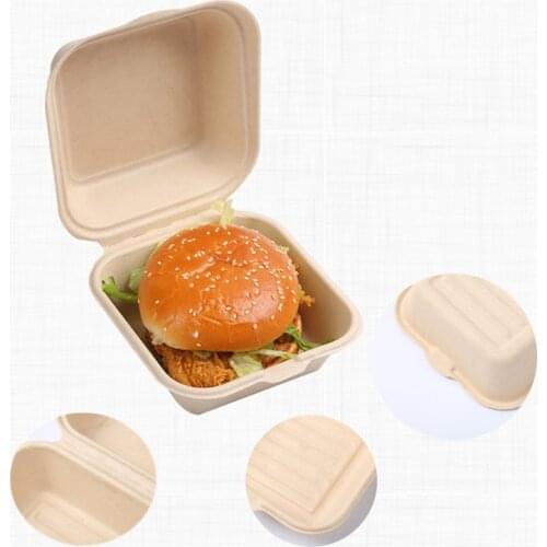 20/50pcs Eco-Friendly Microwave oven Bento Box Meal Storage Food Prep Lunch Box Fruit Salad Hamburger Cake Packaging Box