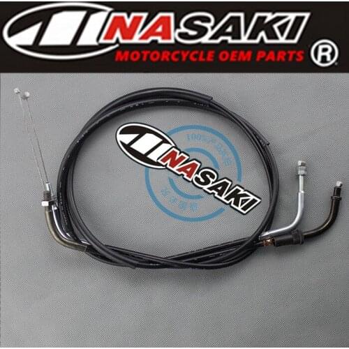 Free shipping NASAKI high quality motorcycle parts XV250 throttle cable, QJ250H throttle cable oil return line For yamaha xv250