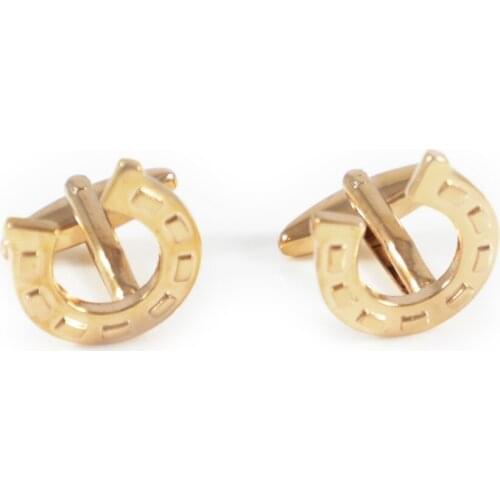 Horseshoe Cuff Links Rosegold Plated Horseshoe Cuff Links Fathers Day Gift Cuff Links Birthday Gifts Cuff Links