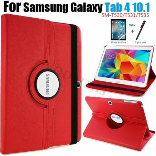 Case For Samsung Galaxy Tab 4 10.1 SM-T530/SM-T531/SM-T535 T530 Rotating Cover Tablet Funda for Samsung Tab 4 10.1 2014 Case