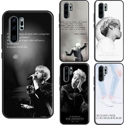 Lonely Jonghyun Lyrics SHINee TPU Case For Huawei P40 Lite P10 P20 P30 Pro P Smart 2019 Z Mate 30 Pro 10 20 Lite