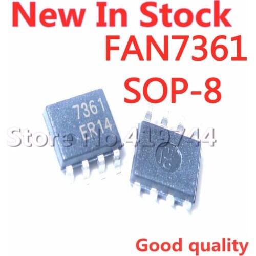 5PCS/LOT FAN7361 SOP-8 FAN7361MX 7361 LCD power management chip In Stock NEW original IC