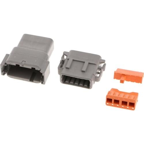 Dolity 1 Set 12Pins Way Sealed Waterproof Electrical Wire Connector Plugs Terminals