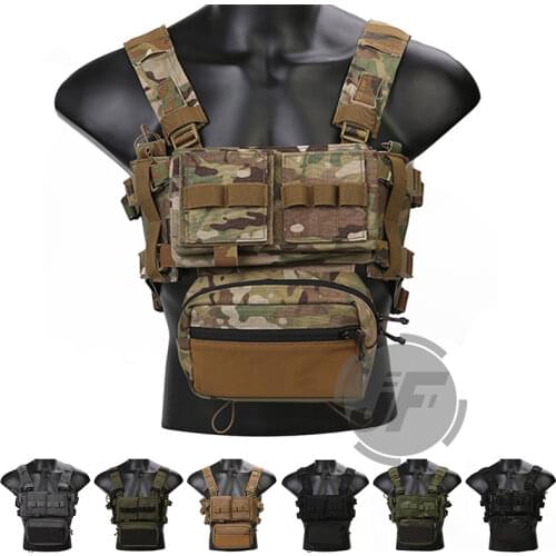 Emerson MK3 Modular Tactical Chest Rig Chassis Airsoft Hunting Military Tacital Micro Fight Vest w/ 5.56 223 magazine Pouch