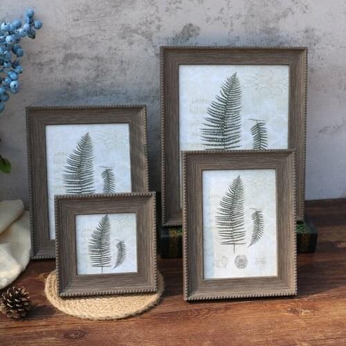 Retro Style Quality Photo Frame 5-10 Inch Setting Table Decor Picture Frames Hanging Wall Desktop Art Photo Frames