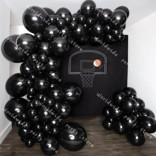 Latex Balloons Birthday Party Balloons Garland Arch Kit 5/10/12/18 Inch Black Decorations Adult Wedding Decoration Helium Globos