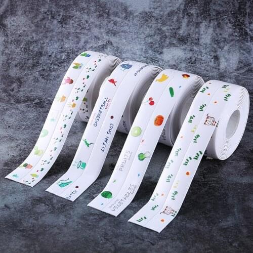 3.8cmx320cm Bathroom Shower Sink Bath Sealing Strip Tape Caulk Strip Self Adhesive Waterproof Wall Sticker for Bathroom Kitchen