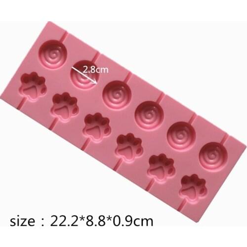 Cute Round and Claw Silicone Lollipop Molds Jelly and Candy Molds Cake Mold Variety Cake Decorating Form Silicone Bakeware