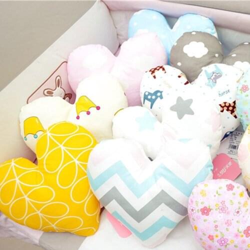 New Cute Baby Pillow Kids Baby Cushion Cotton Baby Room Decor Child Soft Newborn Bed Doll Gifts Baby Pillows Bed Pillow Toy