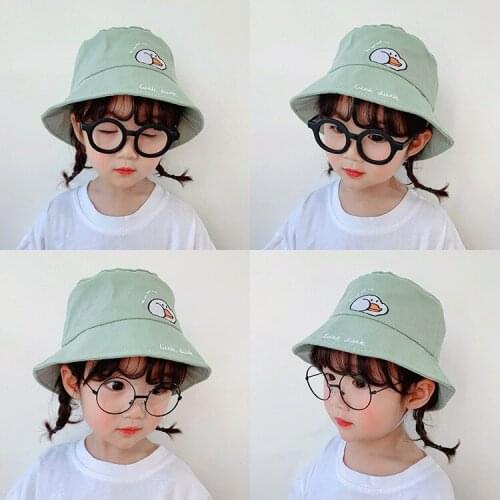 2021 New Girls Fisherman Hat 2-6 Years Old Children Summer Outdoor Play Sunshade Hat Boys And Girls Leisure Basin Hat