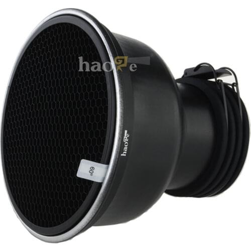 Haoge Zoom Reflector 2 with Honeycomb Grid set for Profoto ProHead and Acute Head