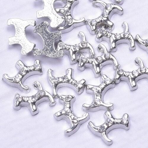 20Pcs/lot Metal Animal Octopus And Dog Floating Charms Snails Pendant Making Memory Necklaces Locket Jewelry Accessories