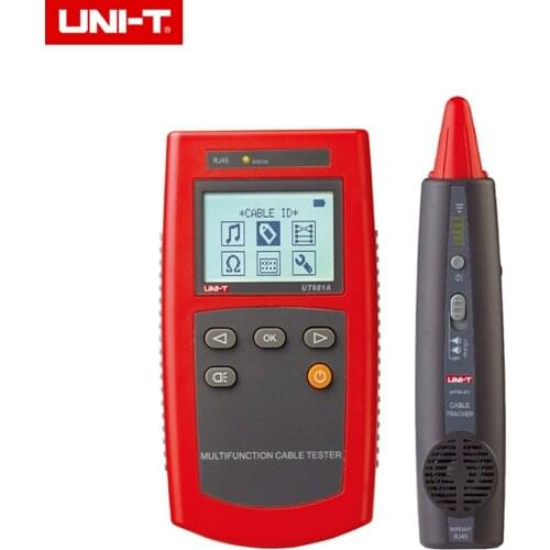 UNI-T UT681A Portable Network Tester Cable Finder set with Loop Resistance Test and Wire Sequence Scanning