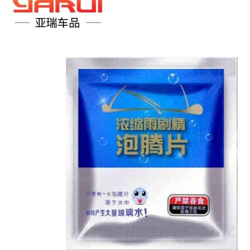 Direct-selling high concentration glass effervescent sheet solid cleaning agent for automobile wipers