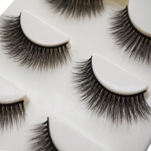 3 Pairs Mink Lashes Faux Eyelashes Mink False Eyelashes Dramatic Volume Lashes Eyelash Extension for Makeup