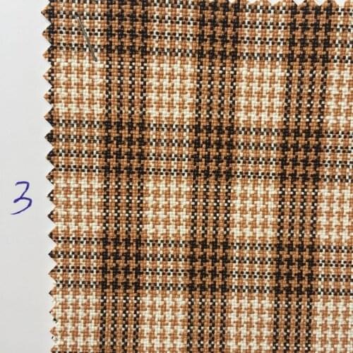 Houndstooth chequer British style printed synthetic PVC leather material