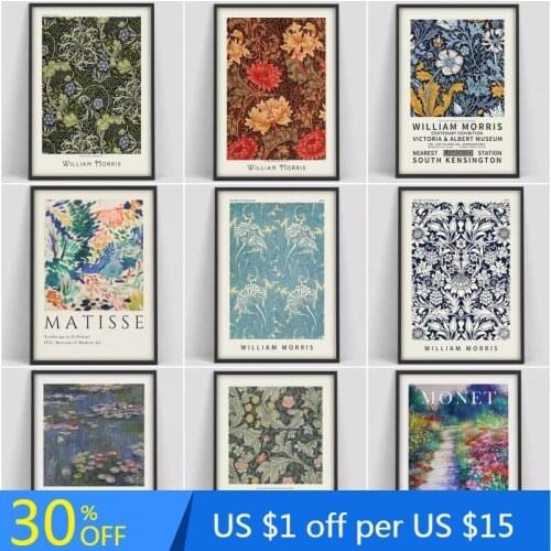 William Morris The Victoria And Albert Museum Exhibition Canvas Painting Posters And Prints Wall Art Pictures For Living Room