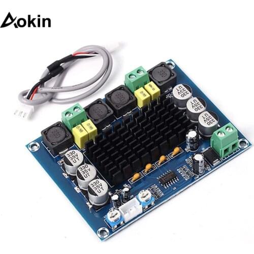 XH-M543 Dual Channel Stereo Digital Amplifier Board 120W+120W DC12-26V High Power Amp Board Home Theater Subwoofer Speaker