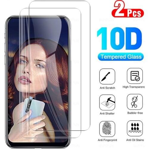 2Pcs Full Cover Protective Glasses For Tecno Camon 15 Pro Phone Glass Screen Protector Film For Camon15Pro 15Pro CD8 6.6" 2020