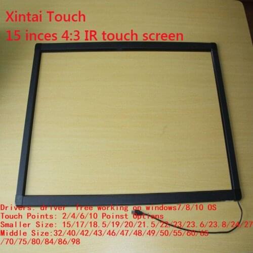 2 points of 15 inch IR touch screen / IR touch panel for touch table, kiosk etc