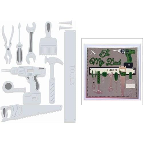 2020 New Tool Metal Cutting Dies For Cut Paper Craft Making Electric Drill Saw Hammer Card Album DIY Scrapbooking No Stamps Sets