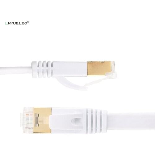 5ft 1.5m CAT7 RJ45 Patch Ethernet LAN Network Cable For Router Switch gold plated cat7 network cable RJ45 8P8C GOLD PLATED PLUG