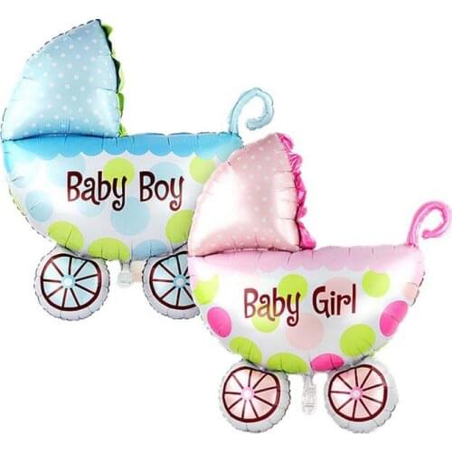 82*65 Cm Big Size Girl Boy Car Shape Ballon Oversized Christening & Baptism Party Supplies Decoration Aluminium Film Ballons