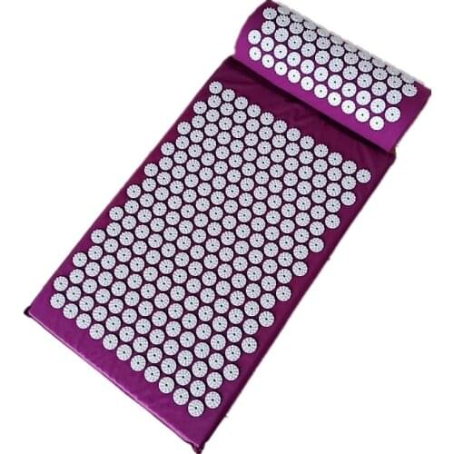Acupressure Mat Head Neck Back Foot Massage Cushion Pillow Yoga Spike Mat Anti-Stress Acupuncture Pad Needle Massager