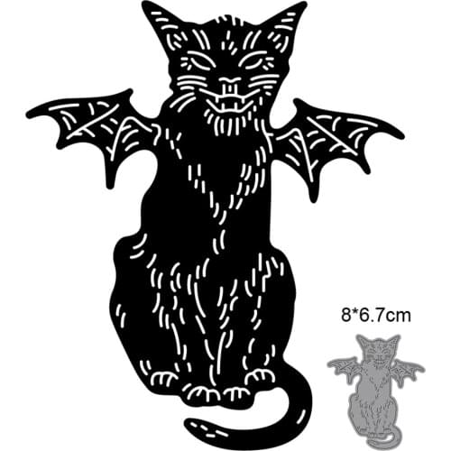 AILIDA Craft metal cutting dies cut die mold Halloween Cat Bat decoration Scrapbook paper craft knife mould blade punch stencils