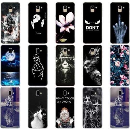 For Samsung J6 2018 Case EU J600 J600F SM-J600F Soft TPU Silicon Phone Cover For Samsung Galaxy J6 Plus 2018 J6+ J610 J610F Bags