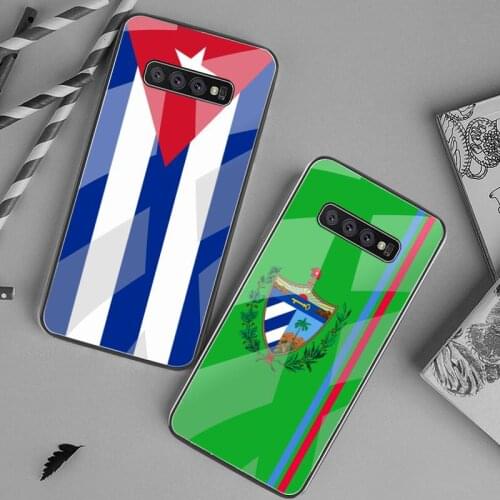 Greece Cuba Eritrea flag Phone Case Tempered Glass For Samsung S20 Plus S7 S8 S9 S10 Plus Note 8 9 10 Plus