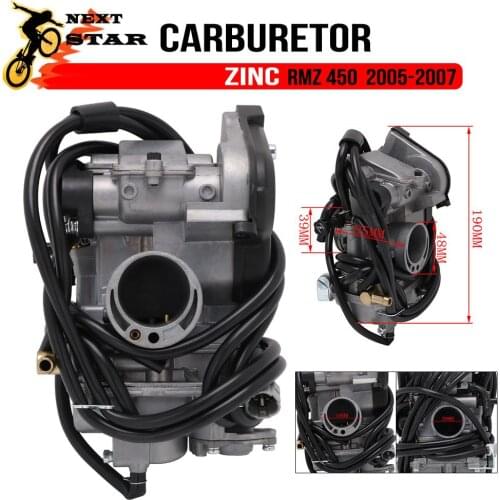Motorcycle Zinc Carburetor Carburador 48mm With Power Jet For FCR-MX33 MX 33 For Suzuki RMZ450 RM450Z RMZ 450 2005 2006 2007