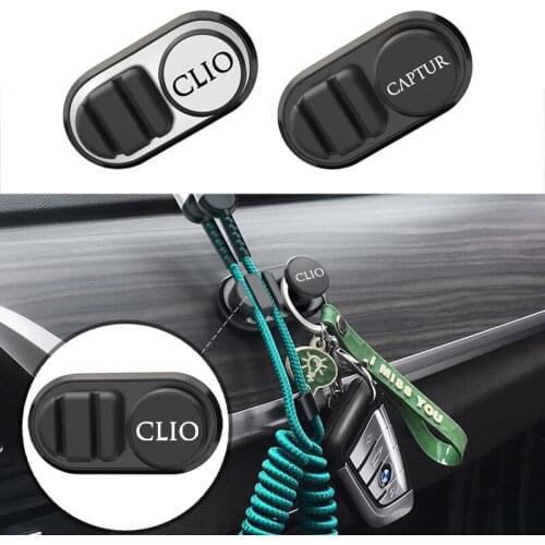 Car Fastener Clip Self-adhesive Auto Small Hook Data Cable Mask Key Storage Hook for Renault CAPTUR Clio koleos duster megane