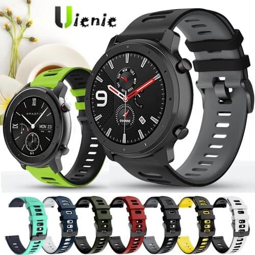 For Huami Amazfit GTR2 GTR 42mm 47mm Strap Sport bracelet Silicone Watchband 20mm Watch band For Amazfit GTS gts2 Bip 1s Lite