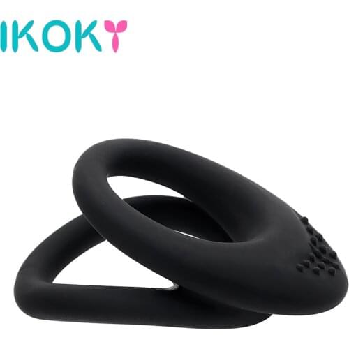 Dual Penis Ring Cock Stretcher Sex Toys For Men Delay Ejaculation Couple Tools Adult Products Male Scrotal Cage Male Masturbator