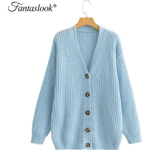Casual Cardigan Sweater Women Elegant Loose Button Knitted Cardigans Female Winter Long Sleeve Oversized Sweater Vintage Coats