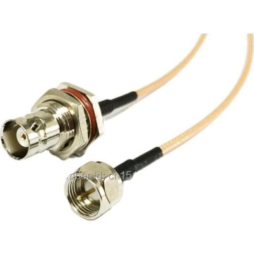 New Modem Coaxial Pigtail BNC Female Jack Connector Switch F Male Plug Connector RG316 Cable 15CM 6" Adapter