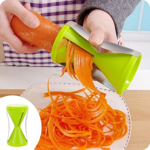Kitchen Multifunctional Shredder Vegetable Slicer Handheld Spiral Vegetable Fruit Shredder Grater Manual Vegetable Cutting Tool