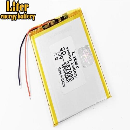 Li-po 357090 3.7V 4000mAh Lithium polymer Battery with Protection Board For Tablet PC U25GT