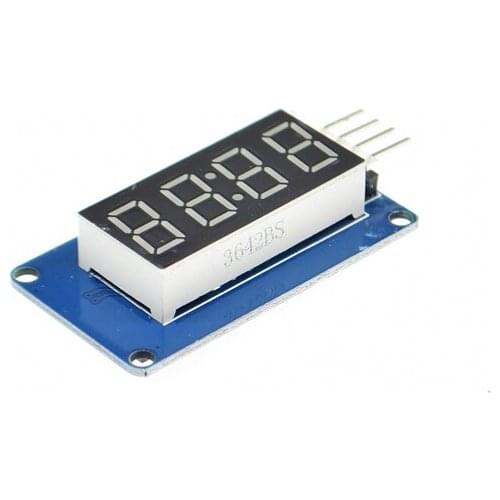 TM1637 LED Display Module 7 Segment 4 Bits 0.36Inch Clock RED Anode Digital Tube Serial Driver Board Pack for Diy Kit