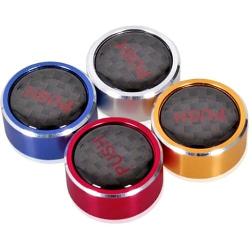 My Good Car Aluminum Car Audio Switch Control Knob Protection Cover Sticker for Ford New Fiesta Ecosport Everest Accessories