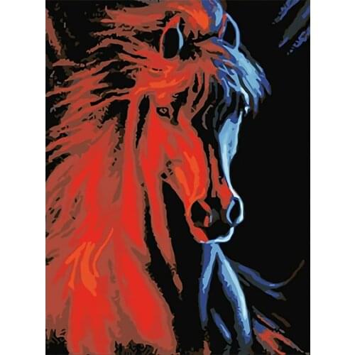 Paint By Number horse Drawing On Canvas Gift DIY Pictures By Numbers Animal Kits Hand Painted Painting Art Home Decor