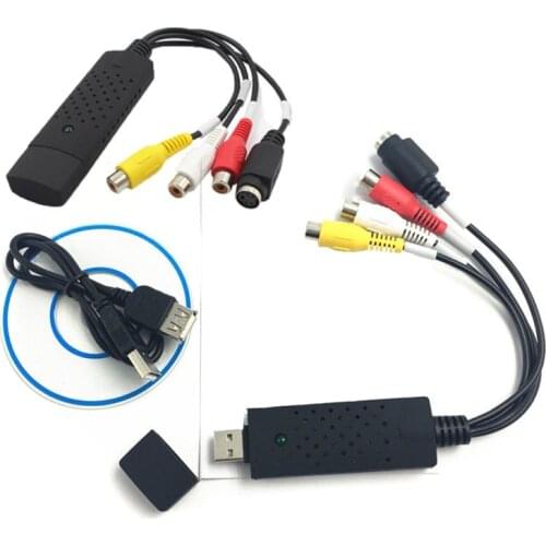 2019 New VHS to Digital File Converter Express USB 2.0 to Video Grabber Audio AV TV Card Ship from US