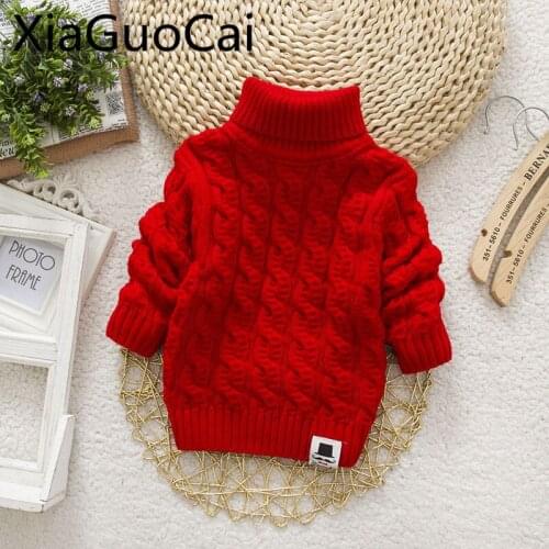Baby Girl Clothes Winter Turtleneck Solid Baby Kids Boys Sweaters Soft Warm Winter Baby Pullovers for Kids