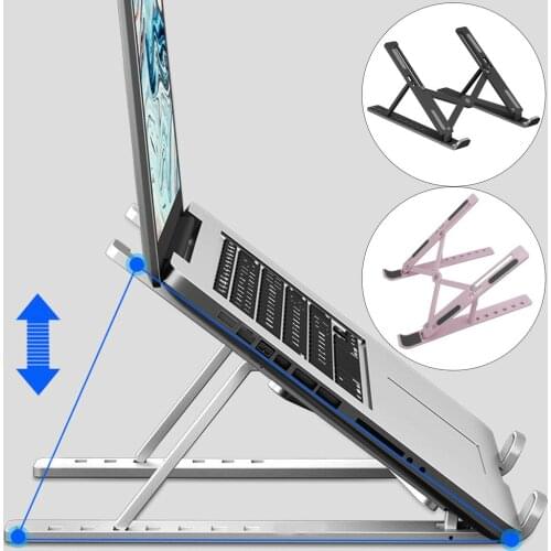 Portable Laptop Stand Aluminium Foldable Notebook Support Laptop BaseHolder Adjustable Bracket Computer Accessories