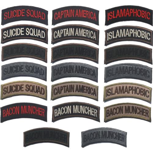10pcs/lot Embroidery Patches Letters Army Clothing Decoration Accessories Diy Iron Heat Transfer Applique