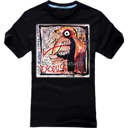 12 pics llustration Teenage Exodus Force of Habit Rock Fashion Brand shirt 3D heavy Dark Metal Punk fitness 100%Cotton Customize
