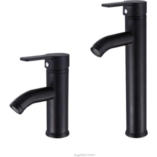 Single Handle Bathroom Basin Faucets Cold/Hot Mixer Basin Sink Tap Black Water Kitchen Faucet Bathroom Au04 20 Dropship